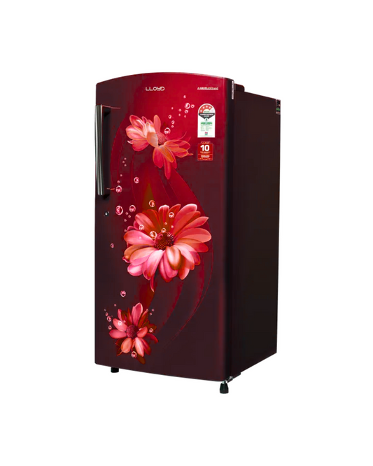 LLOYD 216L Direct Cool Single Door Refrigerator Daisy Wine - GLDF244ST2LC