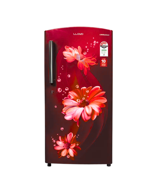 LLOYD 216L Direct Cool Single Door Refrigerator Daisy Wine - GLDF244ST2LC