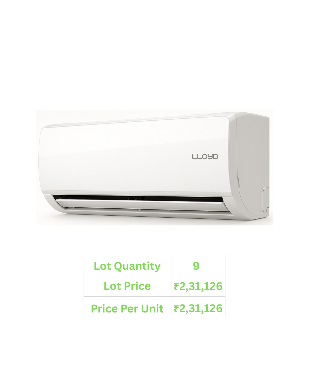 Lloyd BEE 1.5Tonne Inverter Split AC 5 Star - GLS18I5FWBEV
